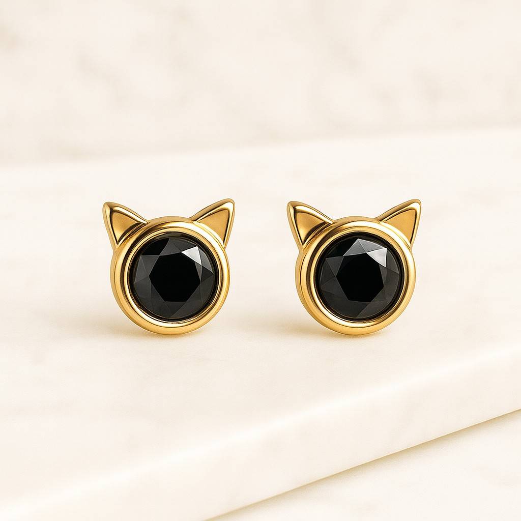 Classic Solitaire Diamond Earrings Minimalist Gold Studs for Women Bridal Anniversary Gift