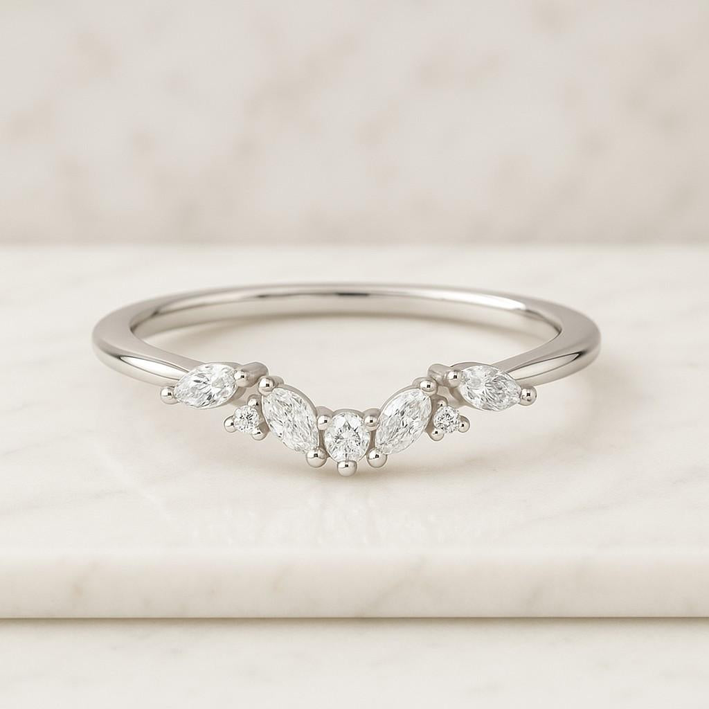 Classic Solitaire Emerald Cut Diamond Ring, Low Setting Lab Grown Diamond Engagement Ring, Anniversary Gift for Her
