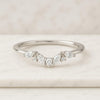 Curved Diamond Ring For Woman