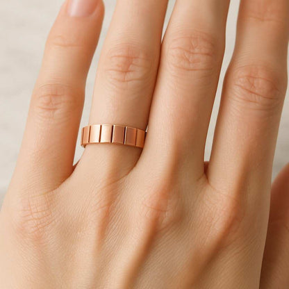 Classic Wedding Band for Men Wedding Date Band Personalized Band Comfort Fit Band,