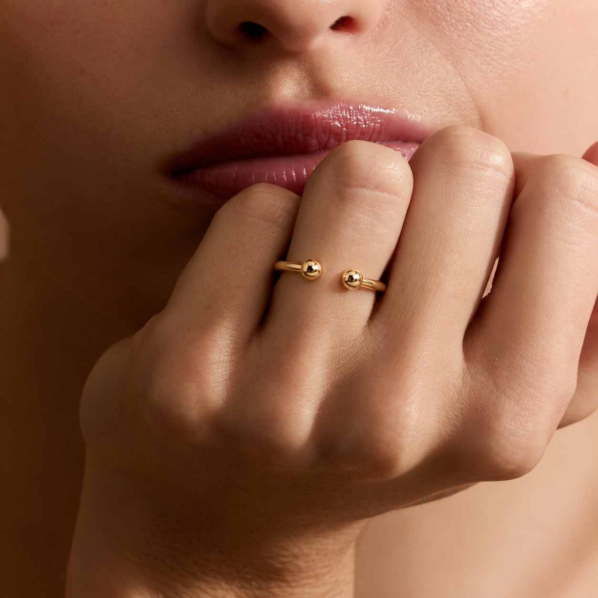 Claw Ring, 14K Solid Gold Open Claw Ring, Open Wedding Band for Women, Gold Spacer Ring, Open Cuff Ring for Solitaire Stack
