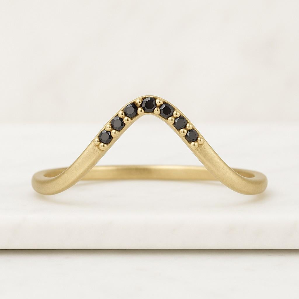 Cluster Round Band, Full Eternity Band Minimalist Natural Round Diamond Matching Band