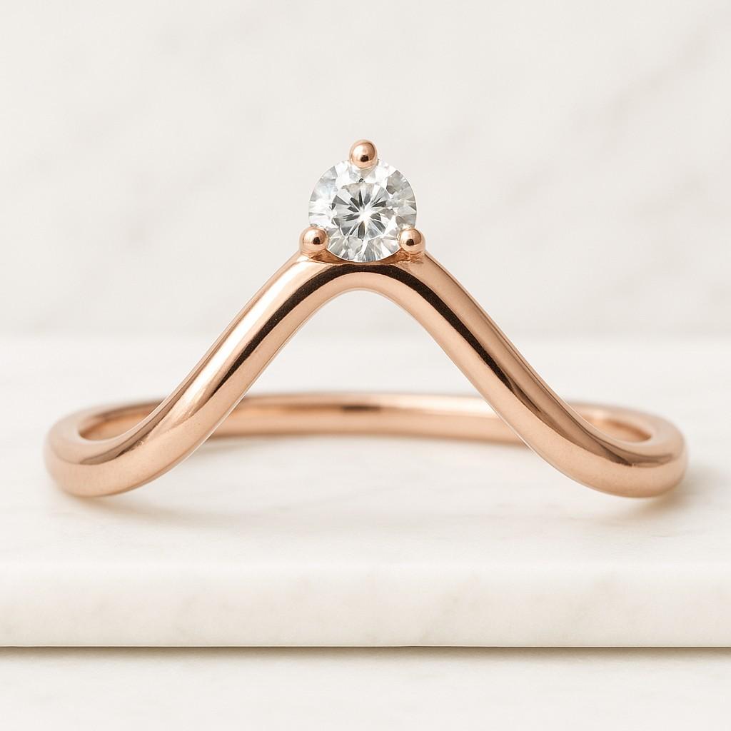 Cluster Stacking Matching ring Promise ring for women