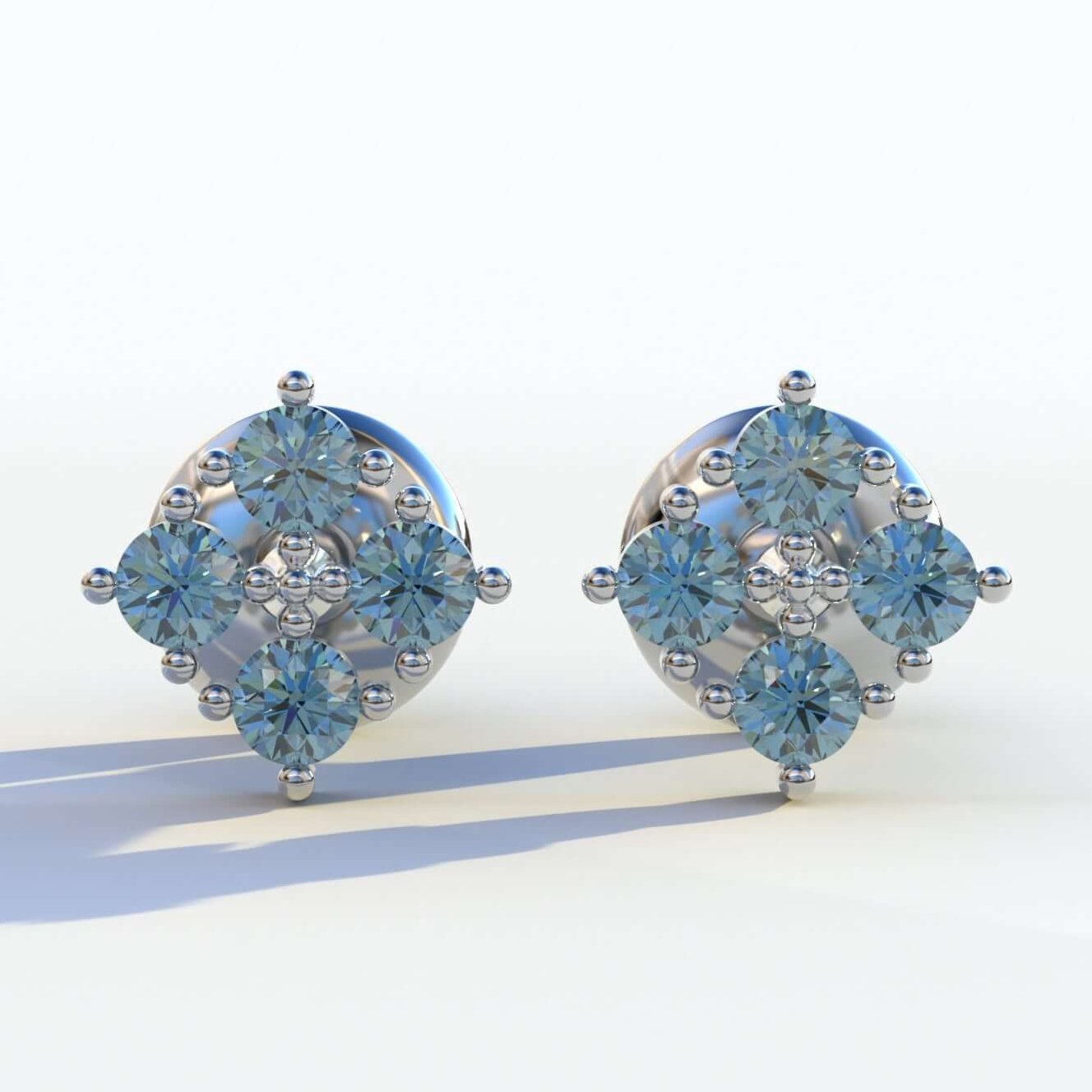Lab Grown Diamond Wedding Earrings
