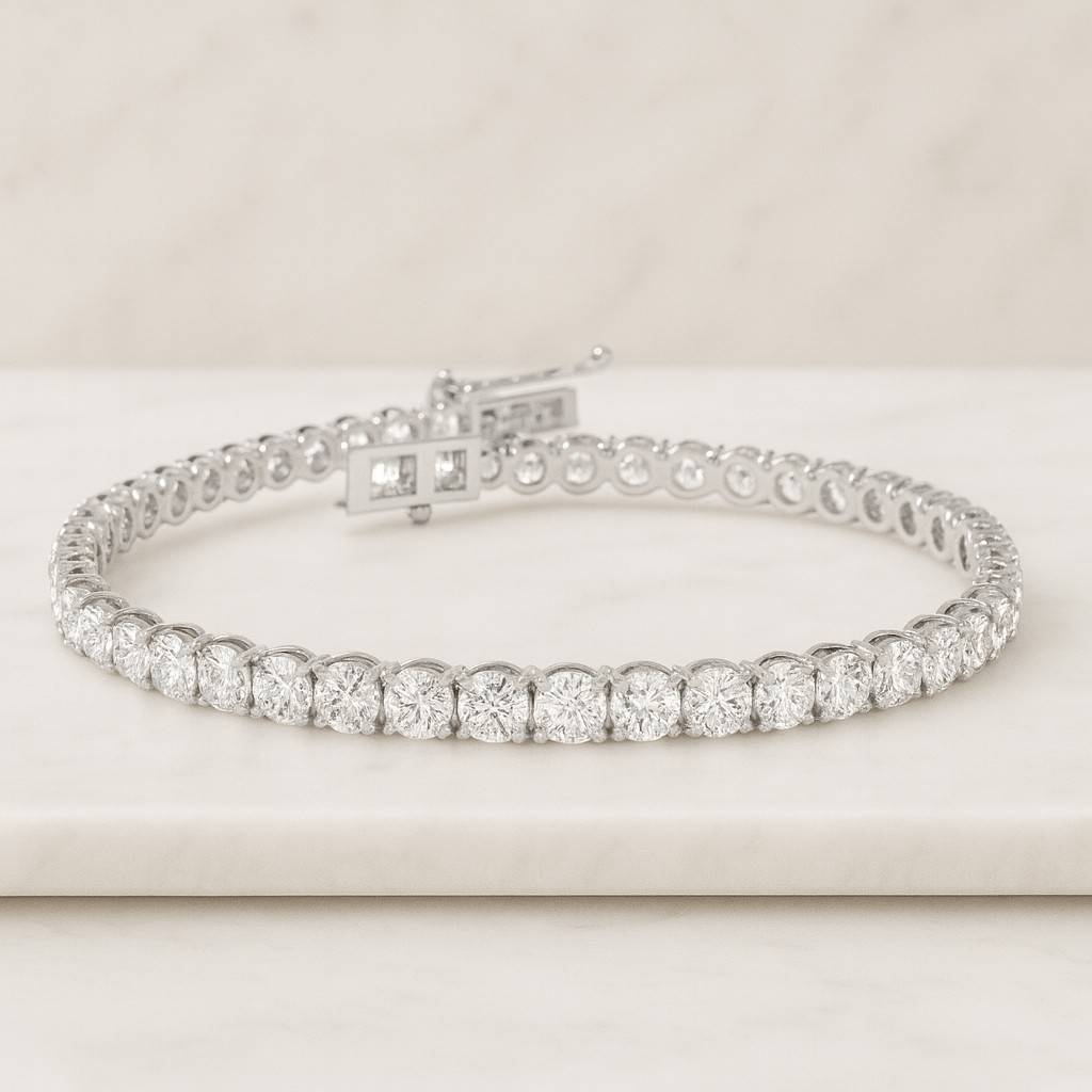 Minimalist Jewelry Sparkly Everyday VVS1 Moissanite Tennis Bracelet Bridal Gift Wedding Jewellery