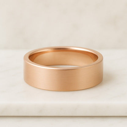 Comfort Fit Wedding Band  14K Genuine Gold Band  Solid Gold  Stardust  Comfort Fit