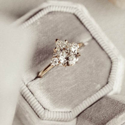 Comfort Fit Band Five Claw Prong Set Halo Ring