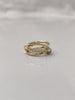 14K Gold Multi Link Connected Ring For Her
