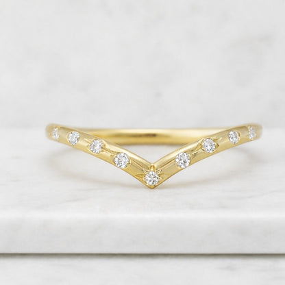 Contour Ring for Engagement Ring