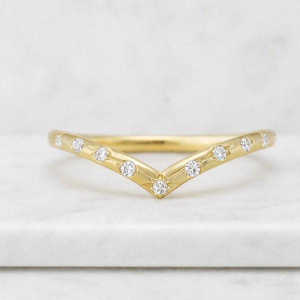 Contour Ring for Engagement Ring