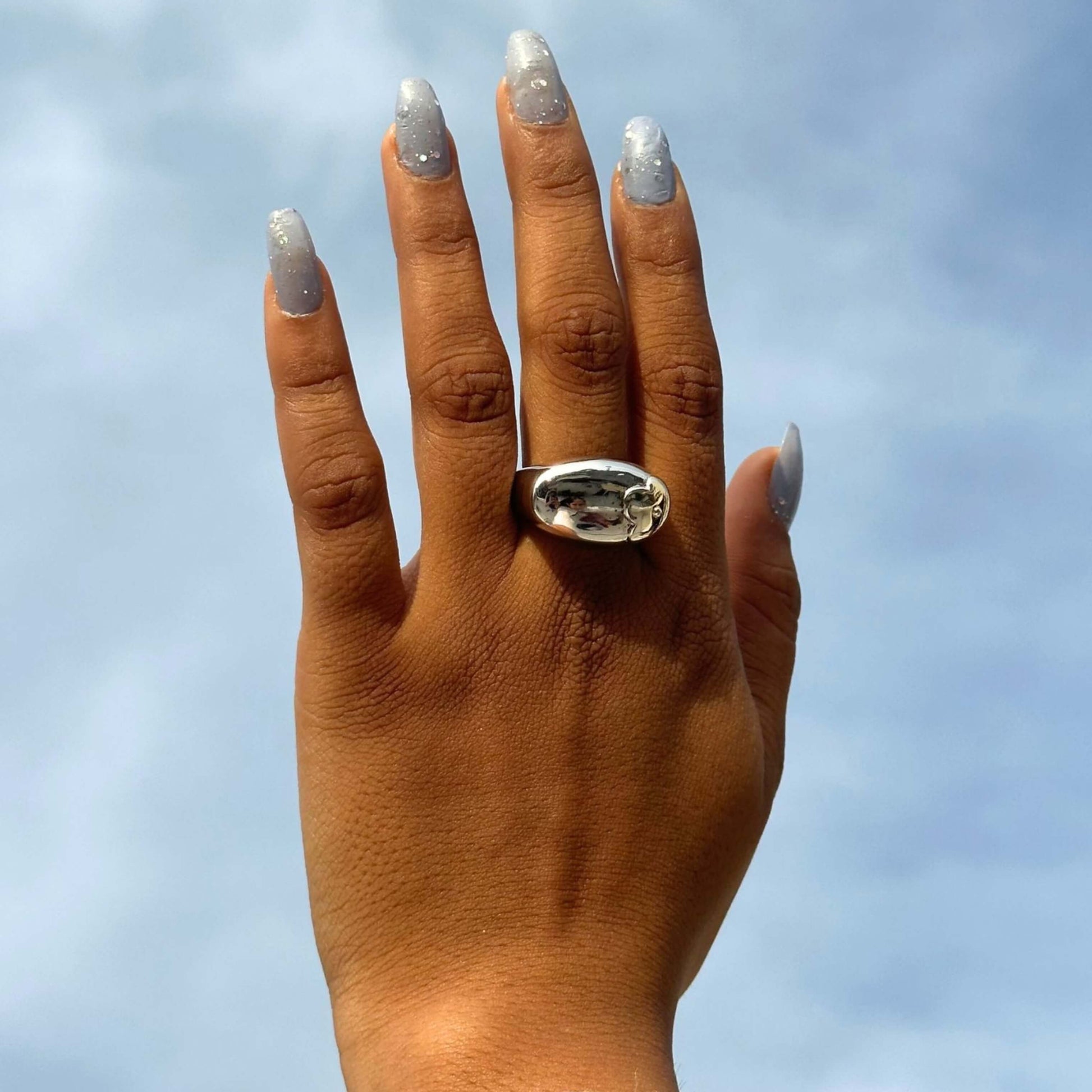 Created Round Cut Diamond Wedding Ring