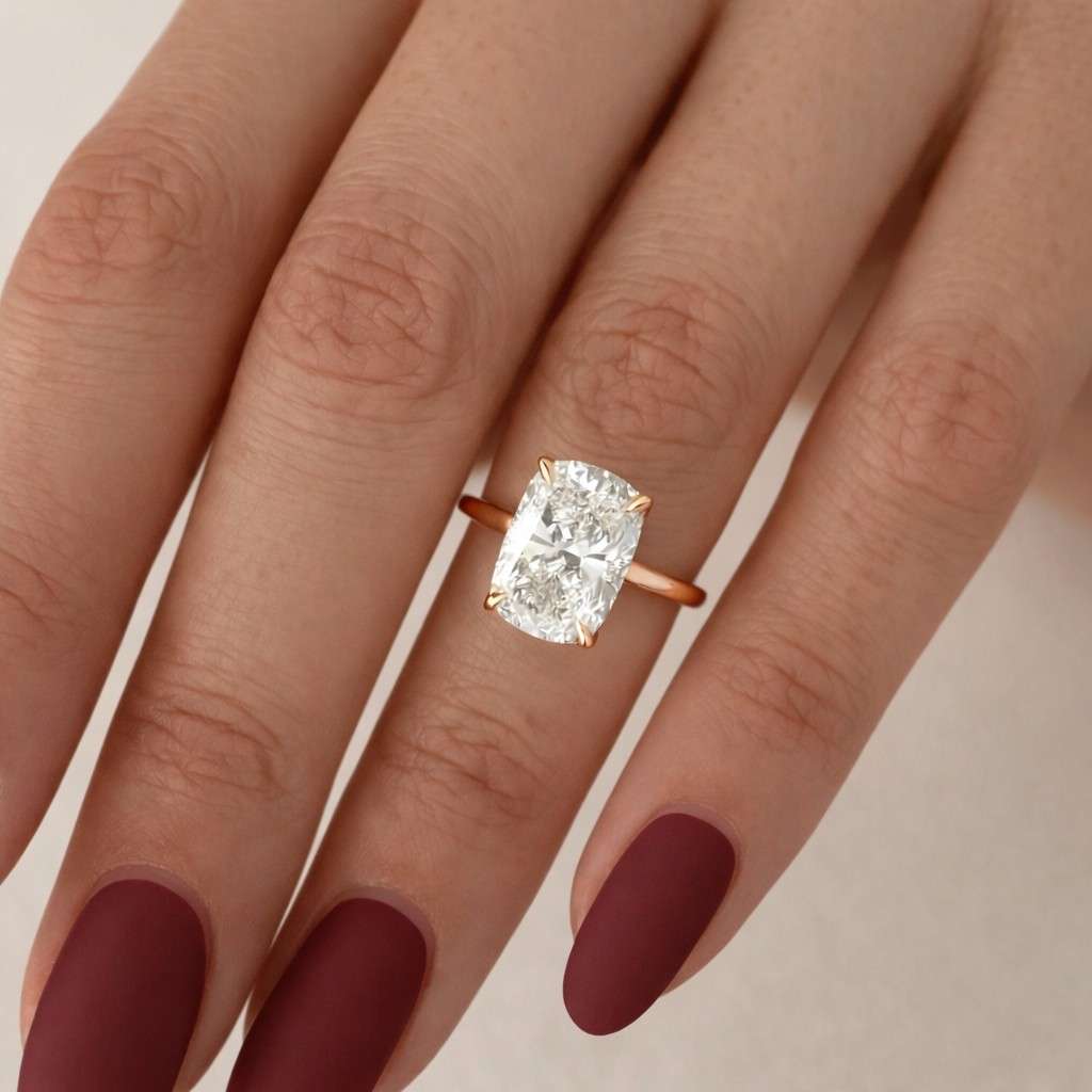 Cross Diamond Ring 14K Solid Gold Stackable Ring, Religious Rosary Ring Moissanite Stacking Ring Her, Minimalistic Christianity Ring Gift

