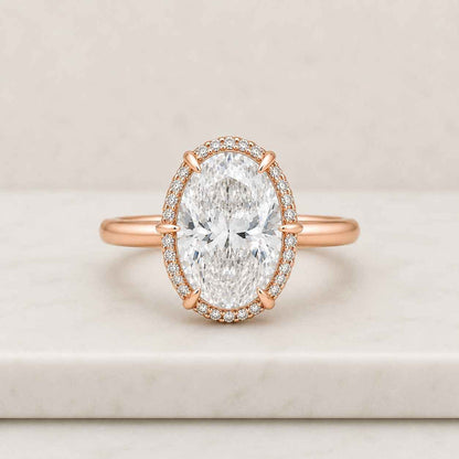 Crossover Solitaire Ring in 14K Gold, Modern Minimal Bridal Ring