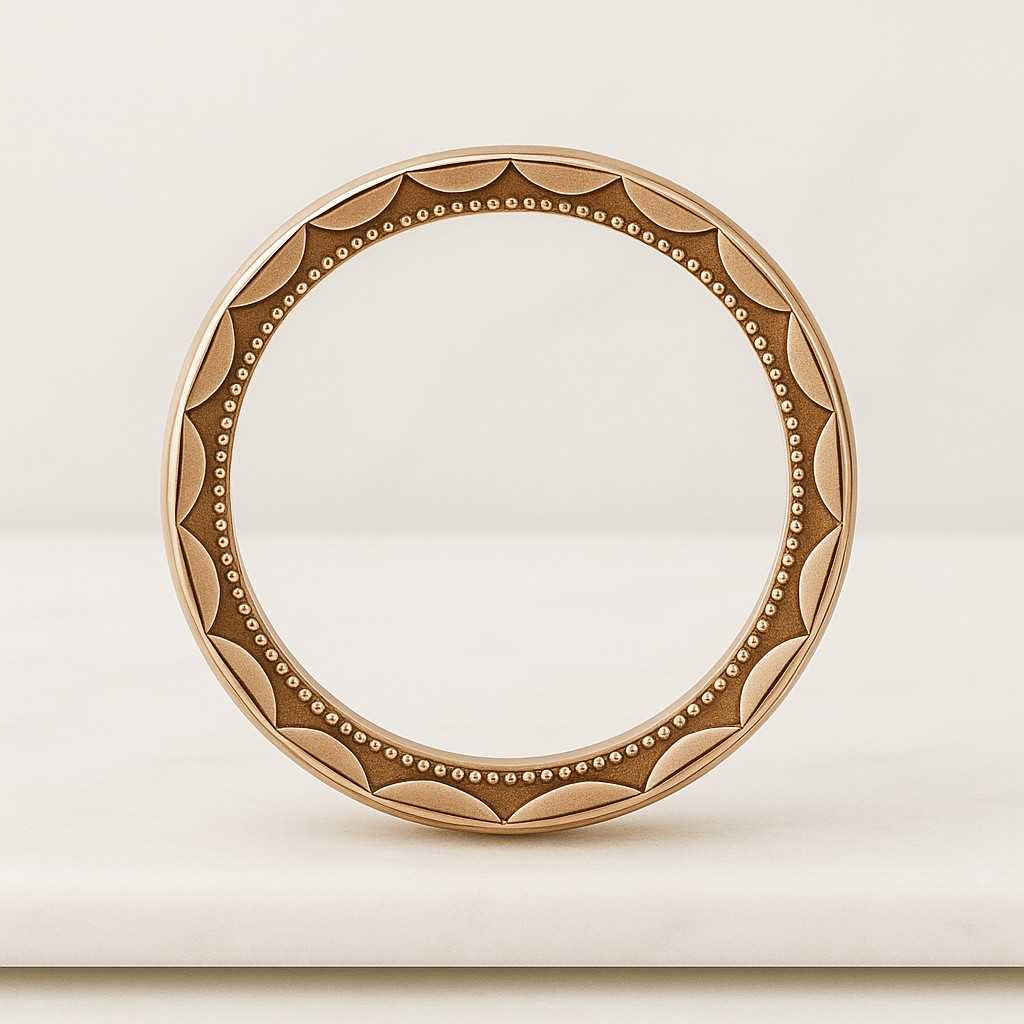 Cuban Link Gold Band Chain Link Ring Solid Gold Wedding Band Unisex Gold Ring