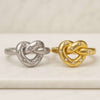 18K Solid Gold Love Ring For Girlfriend