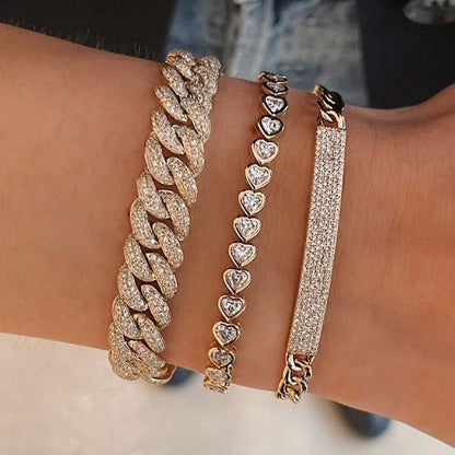 Curb-Link Bracelet, 14k Gold Cuban Chain Bracelet