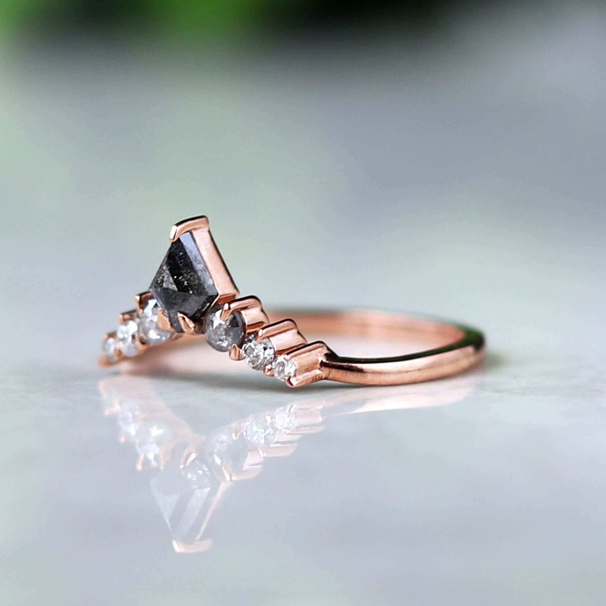 Curved Diamond Ring