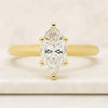 Marquise Cut Knife Edge Solitaire Diamond Ring