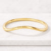 Curved Wedding Band 18k Yellow Gold Matching Band