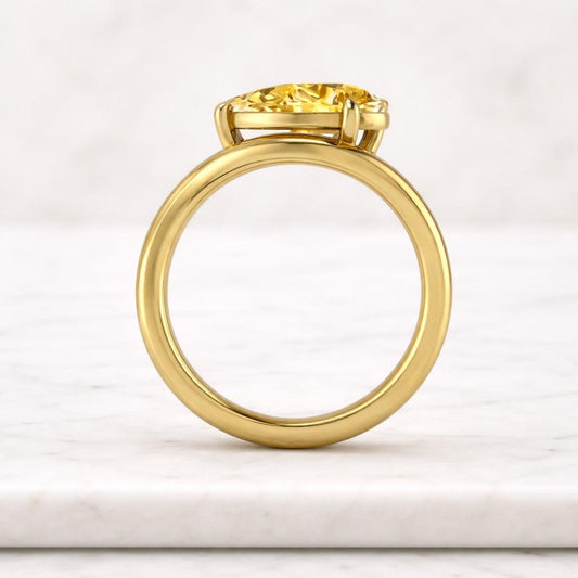 Curved Wedding Band Women