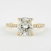 Cushion Cut Lab Grown Engagement Ring