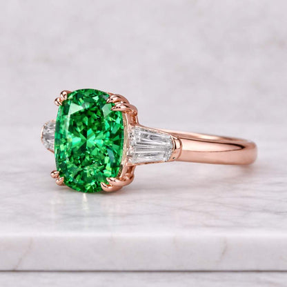 Cushion Cut Moissanite Ring 14K Gold Ring