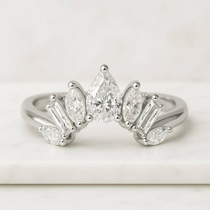 Cushion Lab Grown Diamond Engagement Ring Cushion Solitaire Diamond Ring Cushion Cut Simulated Diamond Ring Hidden Halo Engagement Ring Gold Vermeil or Sterling Silver CZ Promise ring Gift for Her