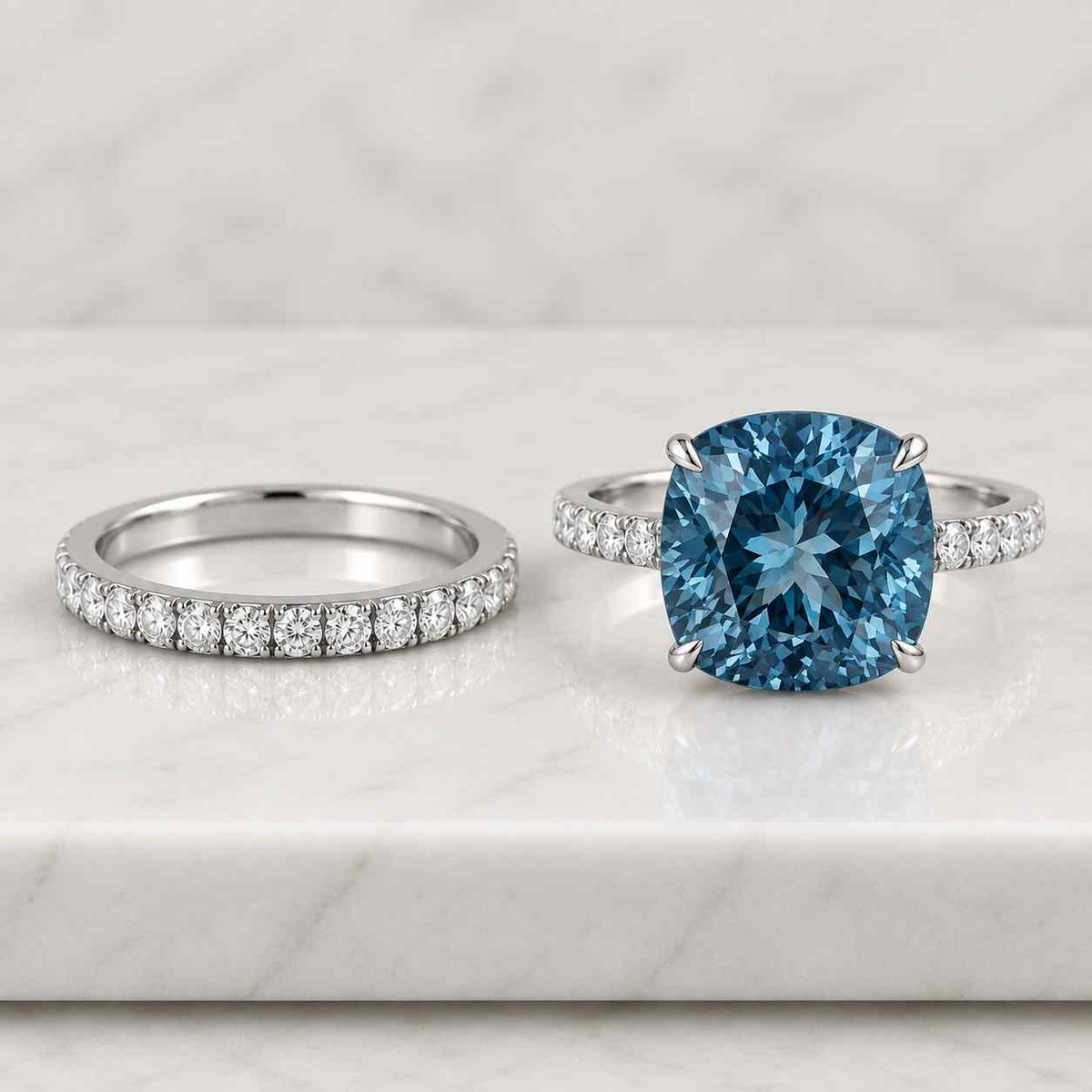 cushion solitaire infinity engagement ring,twist pave comfort fit,solid gold moissanite or lab diamond,handmade,anniversary bridal gift
