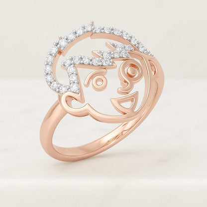 Custom Character Ring Personalized Engraved Gold Ring Any Cartoon or Character Design Unique Kids Adult Jewelry Gift