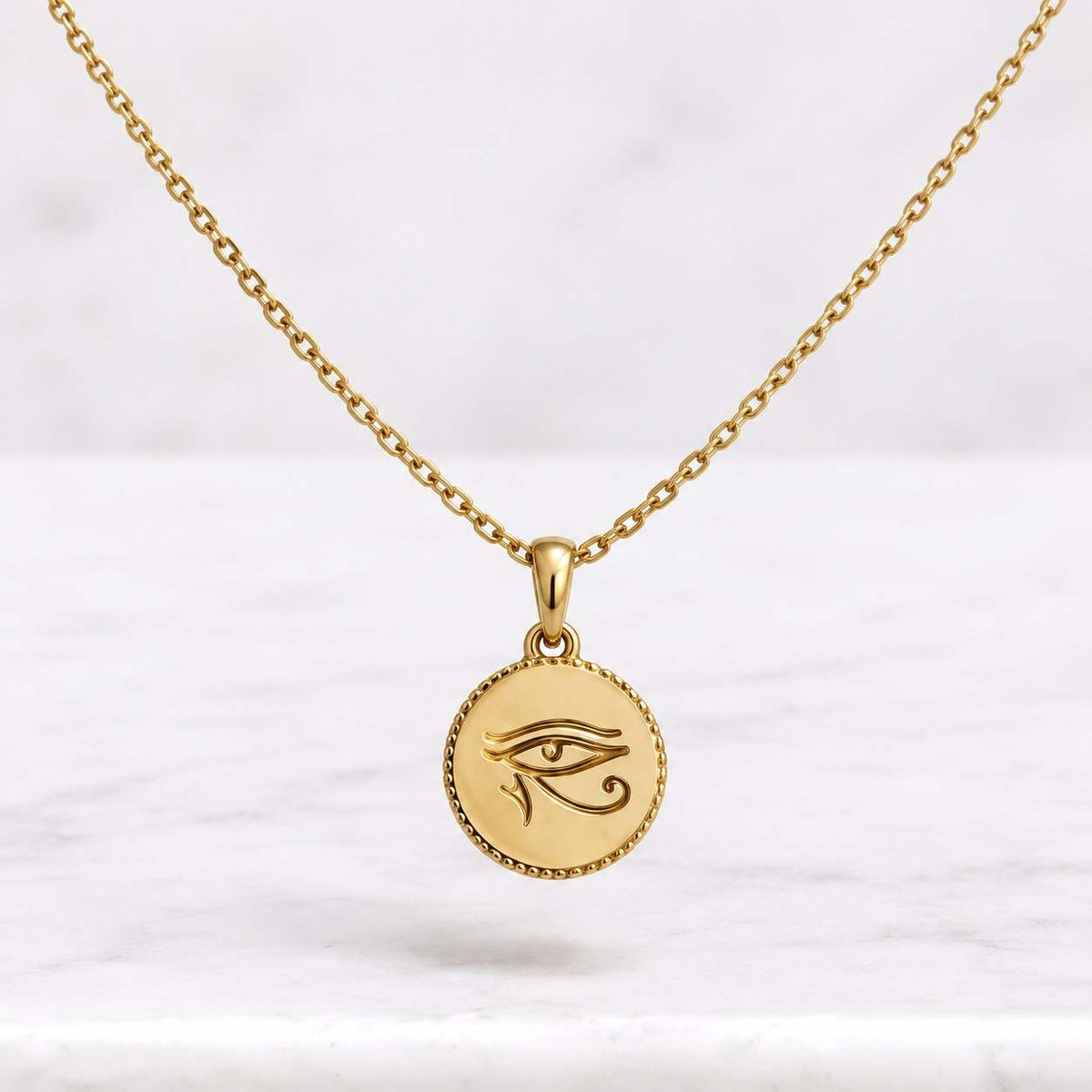 Custom Evil Eye Birthstone Necklace, Personalized Birthstone Jewelry, Evil Eye Necklace, 14K Gold Plated, Daily Wear, Birthday Gift
