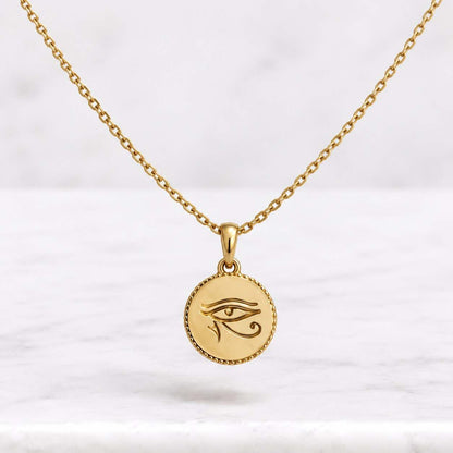 Custom Evil Eye Birthstone Necklace, Personalized Birthstone Jewelry, Evil Eye Necklace, 14K Gold Plated, Daily Wear, Birthday Gift
