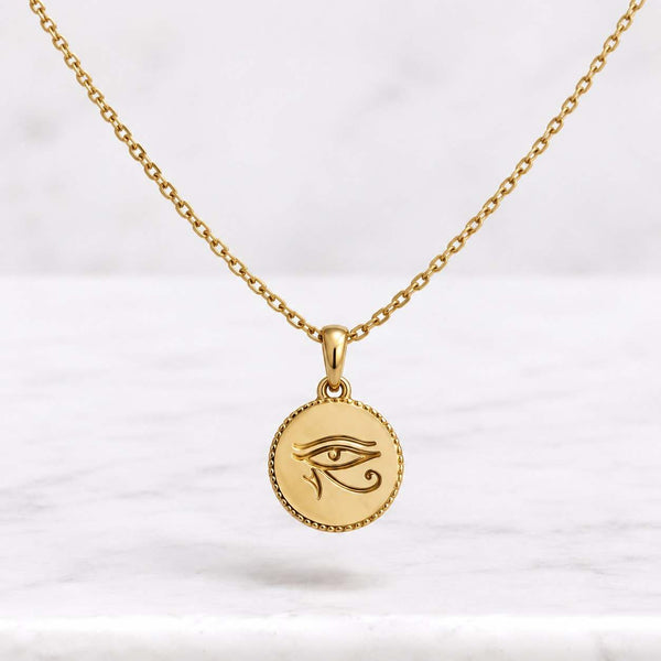 Custom Evil Eye Birthstone Necklace, Personalized Birthstone Jewelry, Evil Eye Necklace, 14K Gold Plated, Daily Wear, Birthday Gift
