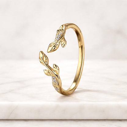Custom Open Gap Ring Engagement Ring