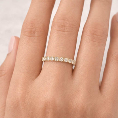 Custom Open Gap Ring for Low Setting Engagement Ring Womens Cuff Stacking Ring Lab Grown Diamond Wedding Band Marquise Stackable Ring Gift
