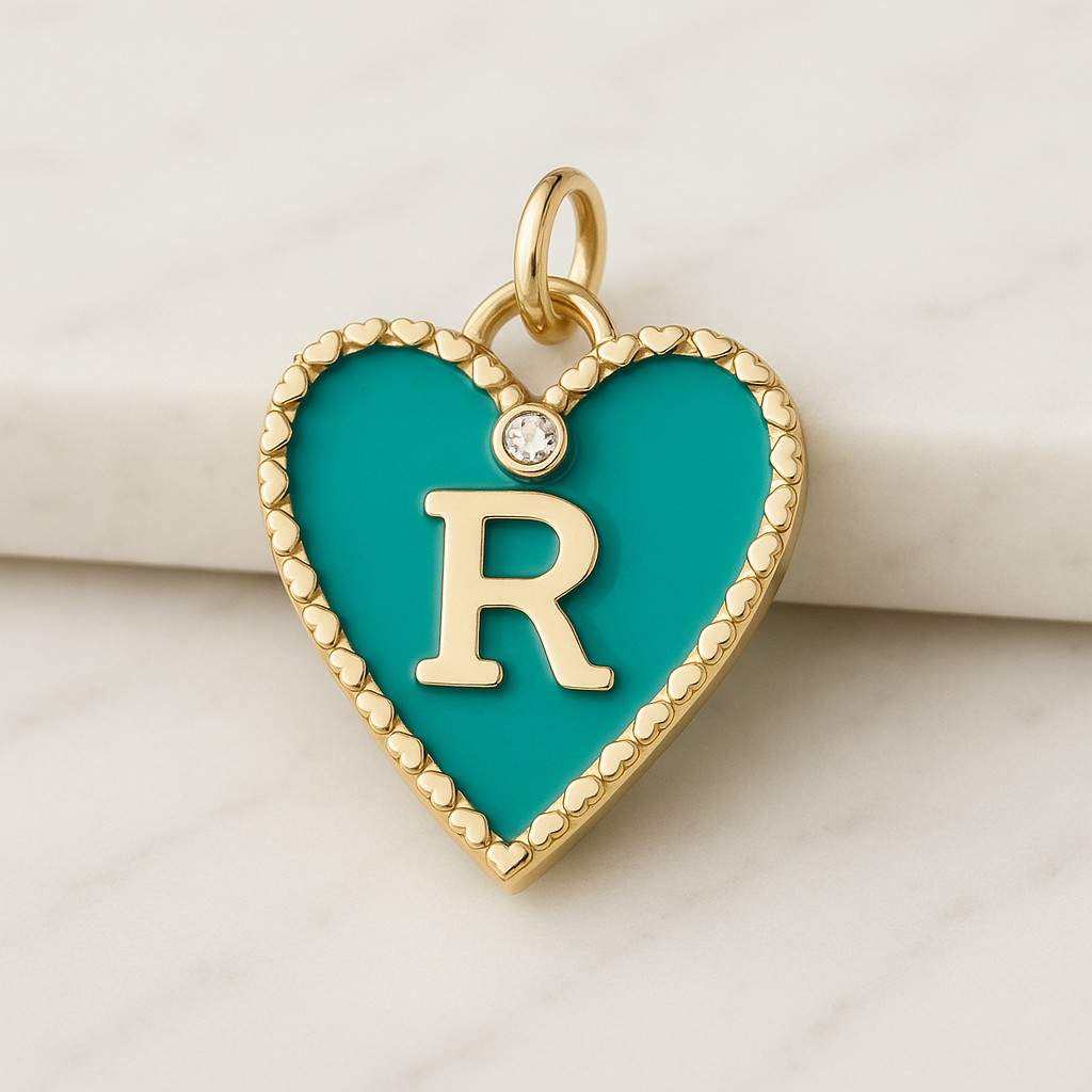 Cute Tag Necklace in 925 Sterling Silver Gold Letter Pendant Personalized Initial Pendant