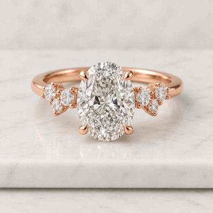  D, VVS2 three Stone Anniversary Ring, Unique Promise ring, Gift for Her.