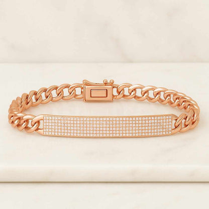 Daily Wear Chain Bracelet 14K White Gold Bracelet