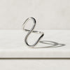 14k Solid White Gold Vanki Ring