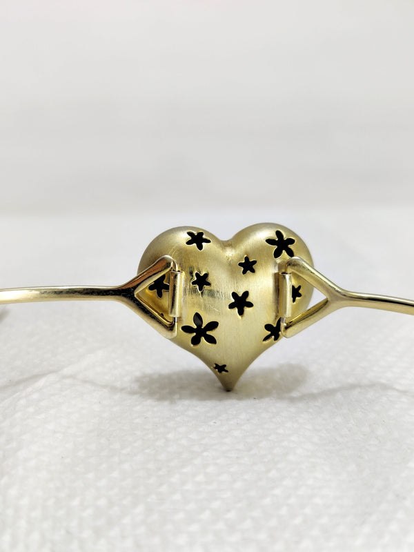 Dainty 3D Initial Heart Pendant Bracelet Personalized Everyday Jewelry