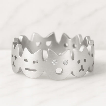 Dainty Arch Contour Stackable Ring, 10k 18k Nesting Gift