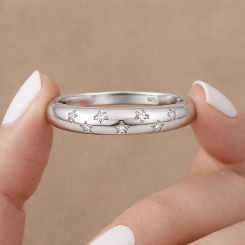 Dainty Celestial Diamond Ring for Women