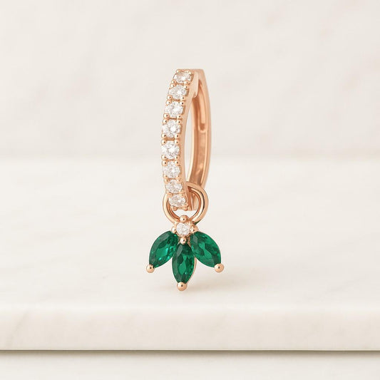 Dainty Emerald Earrings Emerald Studs