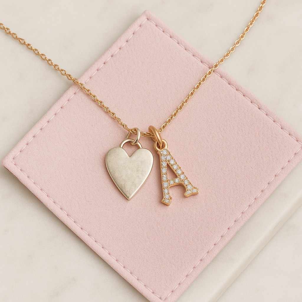 Dainty Engraved Intial Tag Tiny Small Disc With Letter