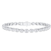 Dainty Eternity Bracelets - Gold Vermeil or White Gold over Sterling Silver