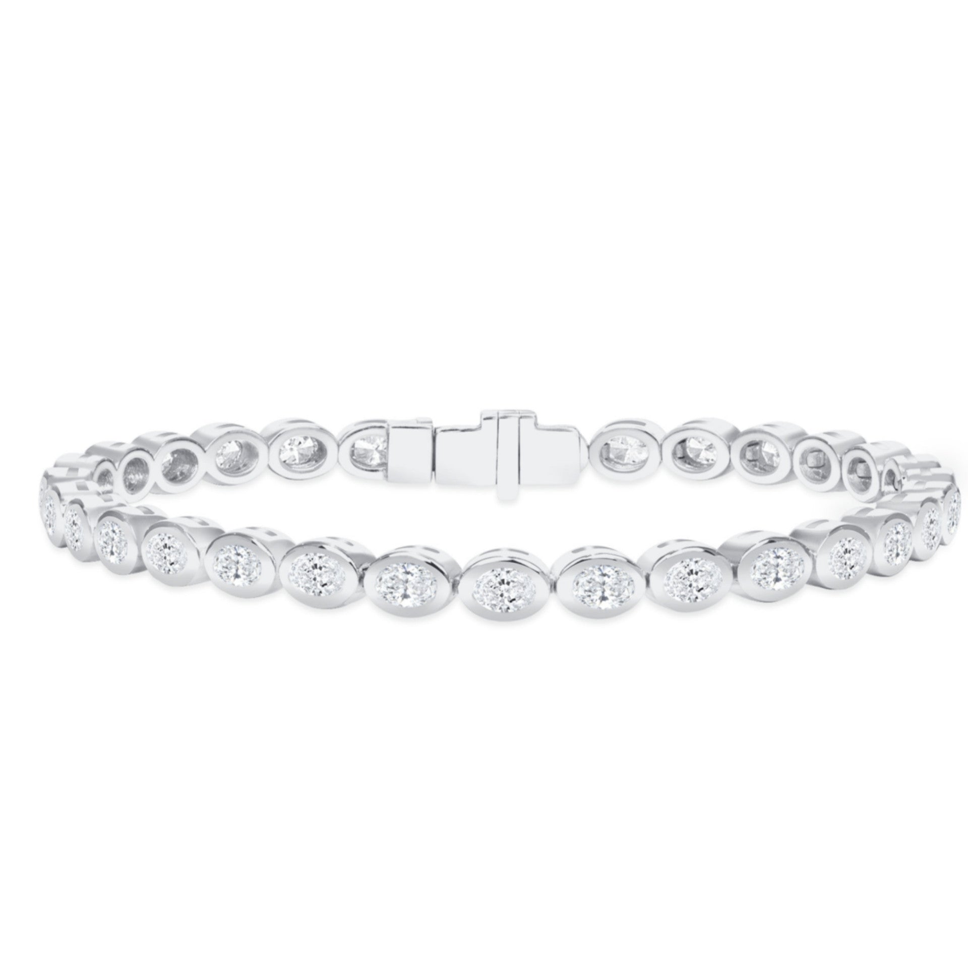 Dainty Eternity Bracelets - Gold Vermeil or White Gold over Sterling Silver