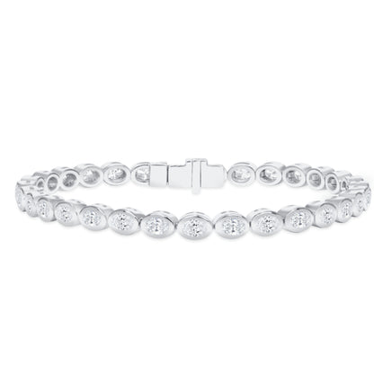 Dainty Eternity Bracelets - Gold Vermeil or White Gold over Sterling Silver