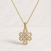 14K Solid Gold Round Moissanite Diamond Infinity Knot Necklace