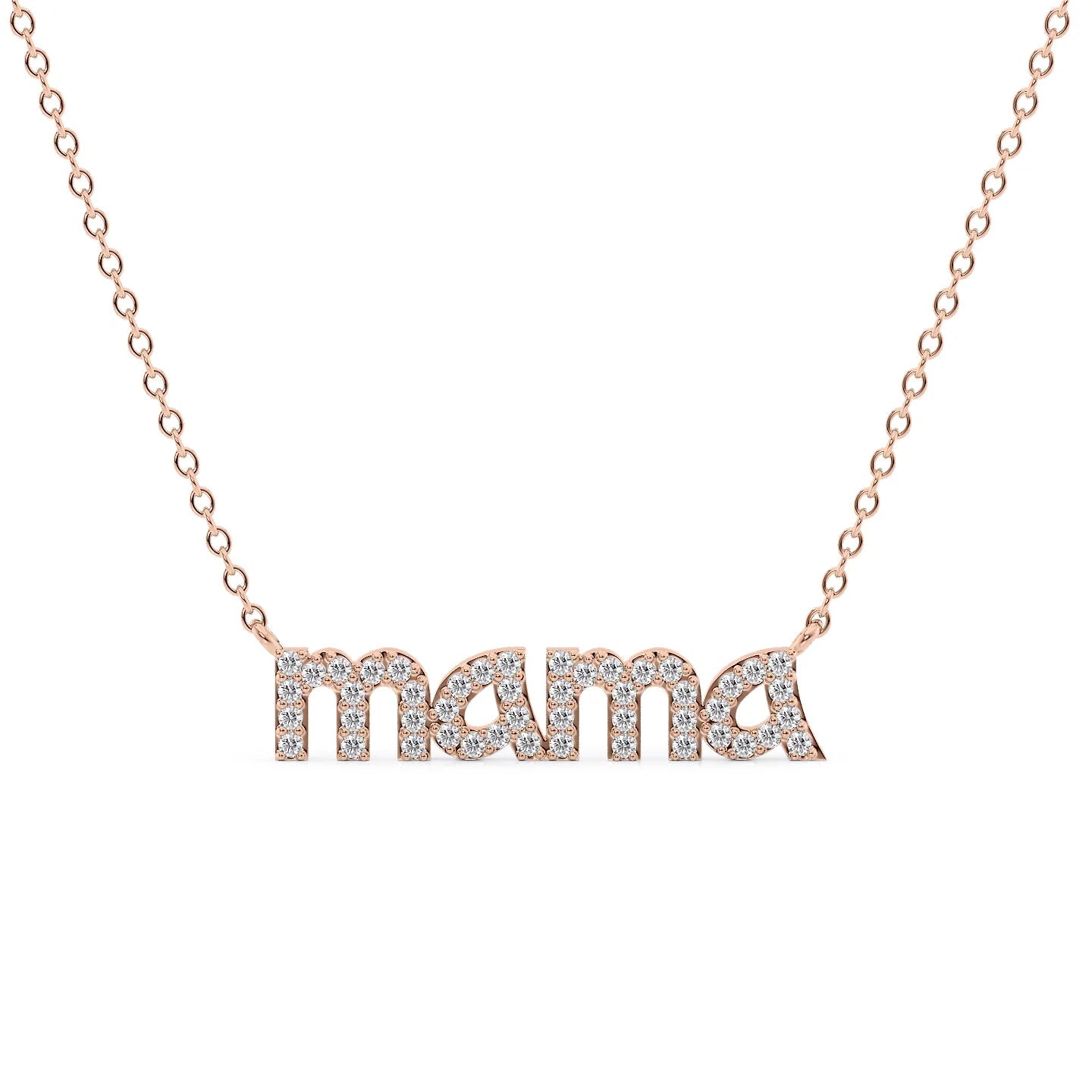 Dainty Mama Necklace - Sterling Silver Name Necklace