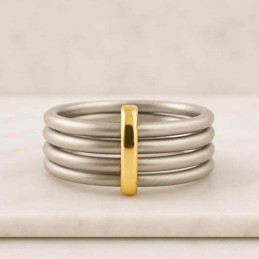 Dainty Marquise and Round Moissanite Wedding Band, 14K Half Eternity Ring, Lab Grown Diamond Band, Stackable Anniversary Band For women
