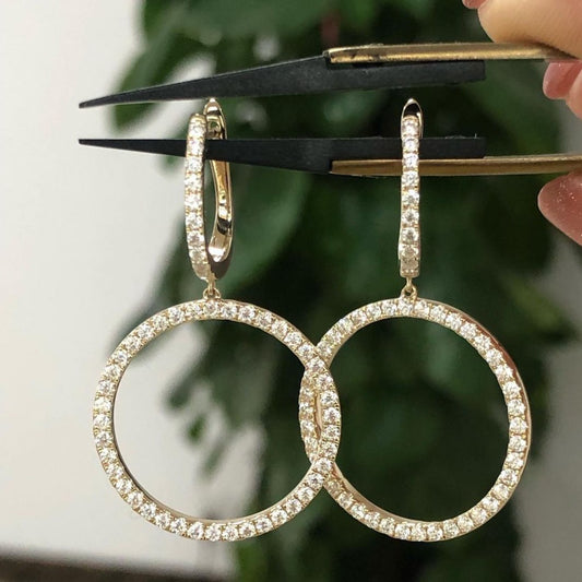 Dainty & Minimalist Pave Huggie Hoop Earrings